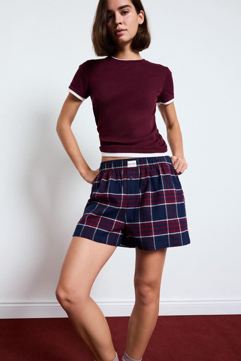 Regular Fit 2-Piece Flannel Set
