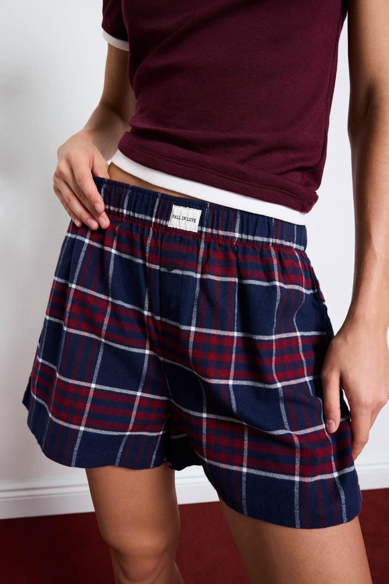 Regular Fit 2-Piece Flannel Set