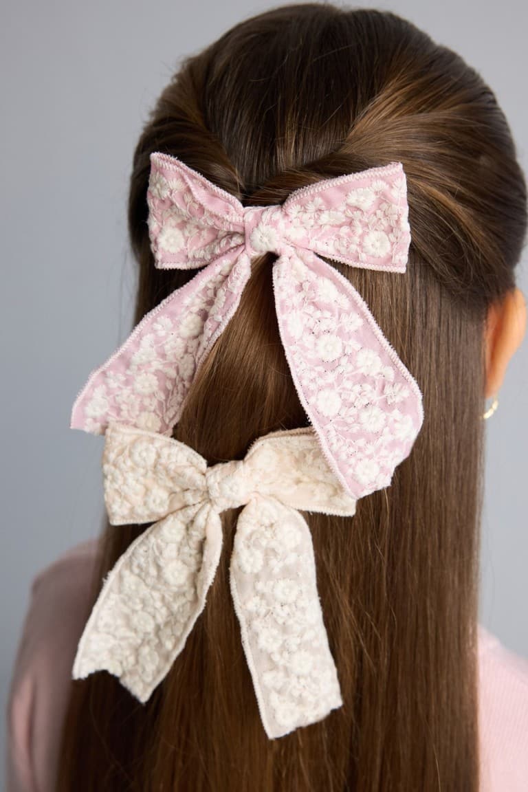 Girls 2-Piece Bow Detailed Hair Clip Main image