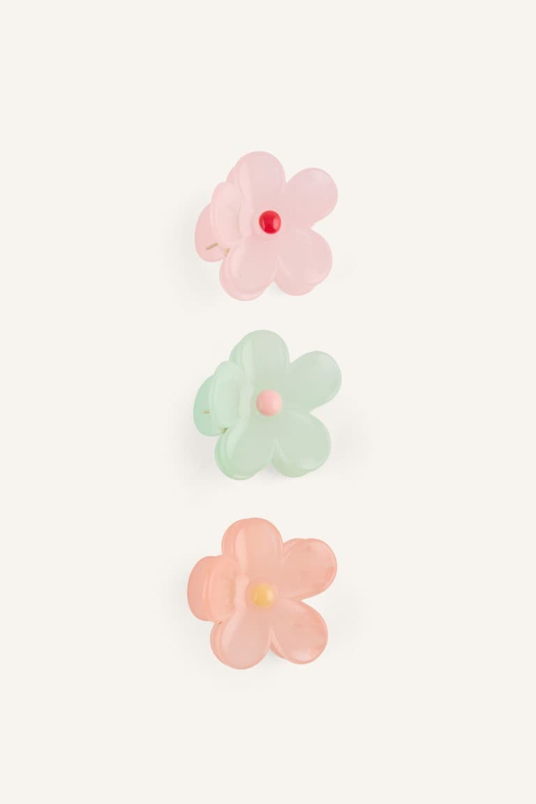 Girls Floral 3-Piece Hair Clip Secondary image