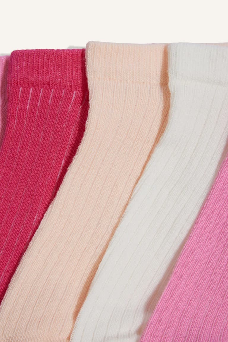 5 Pack Cotton Booties Socks Girl