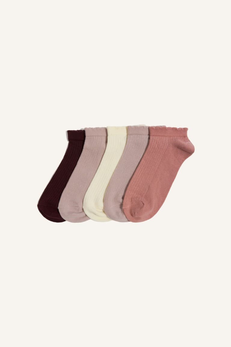 Women 5-Pack Cotton Booties Socks