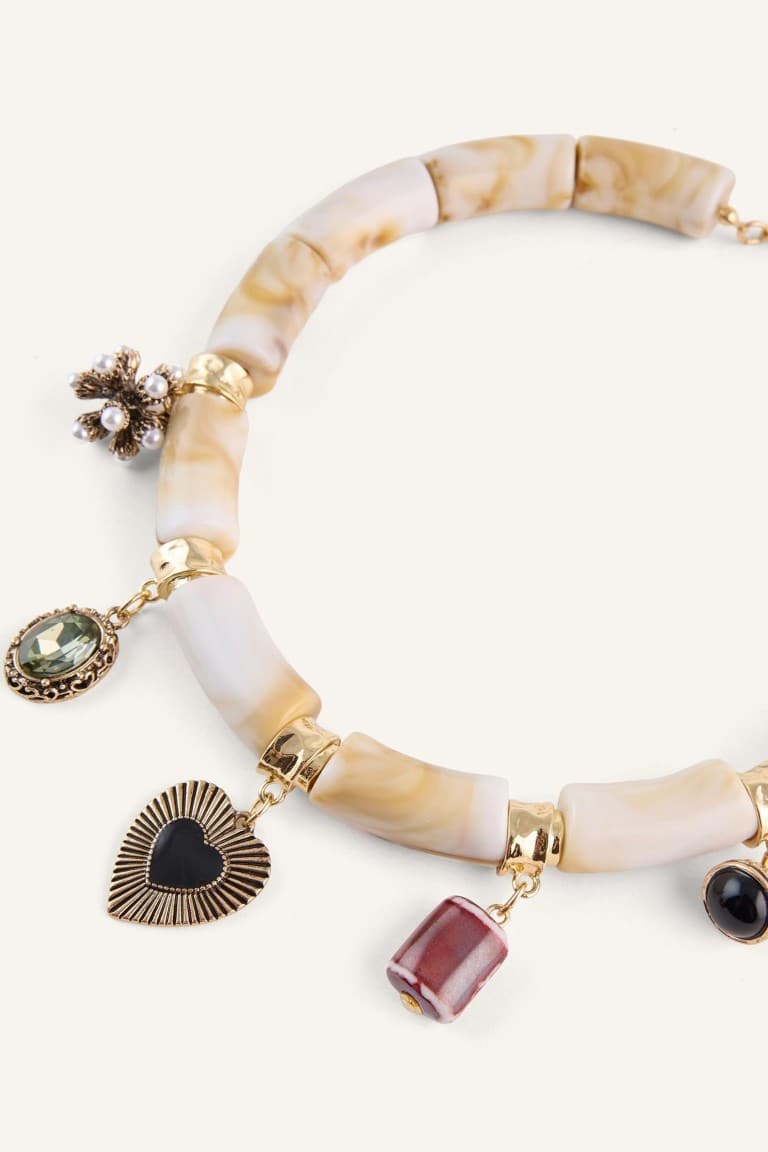 Women Charm Detailed Necklace