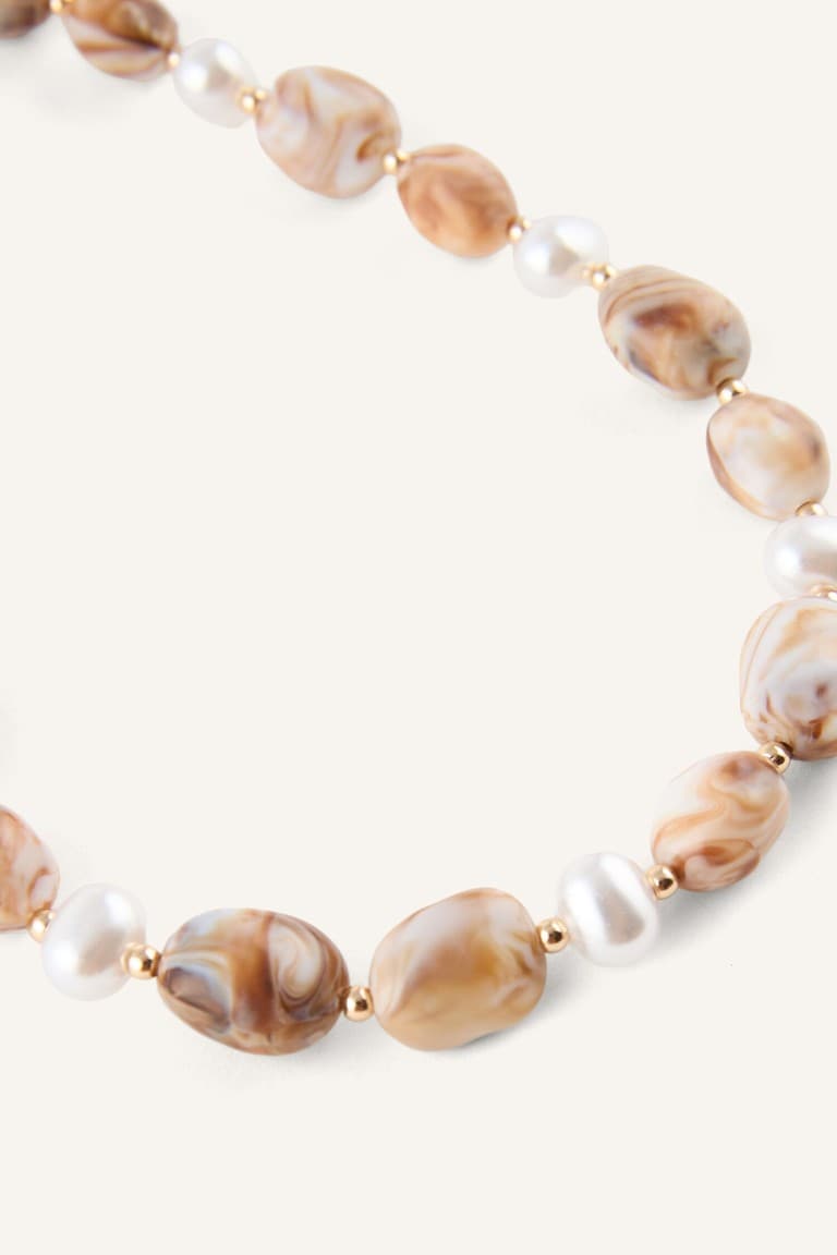 Women Natural Stone Patterned Stone Necklace Secondary image
