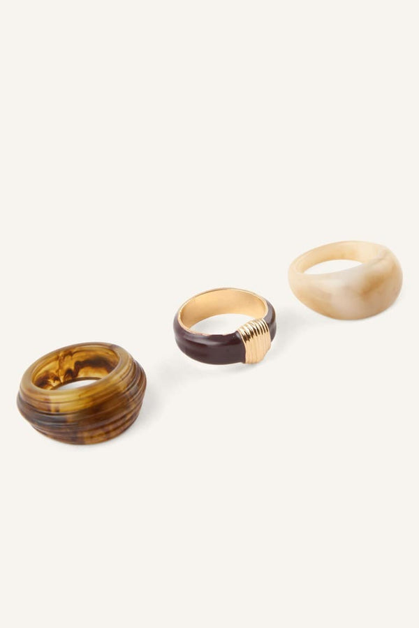 Women 3-Piece Ring Set