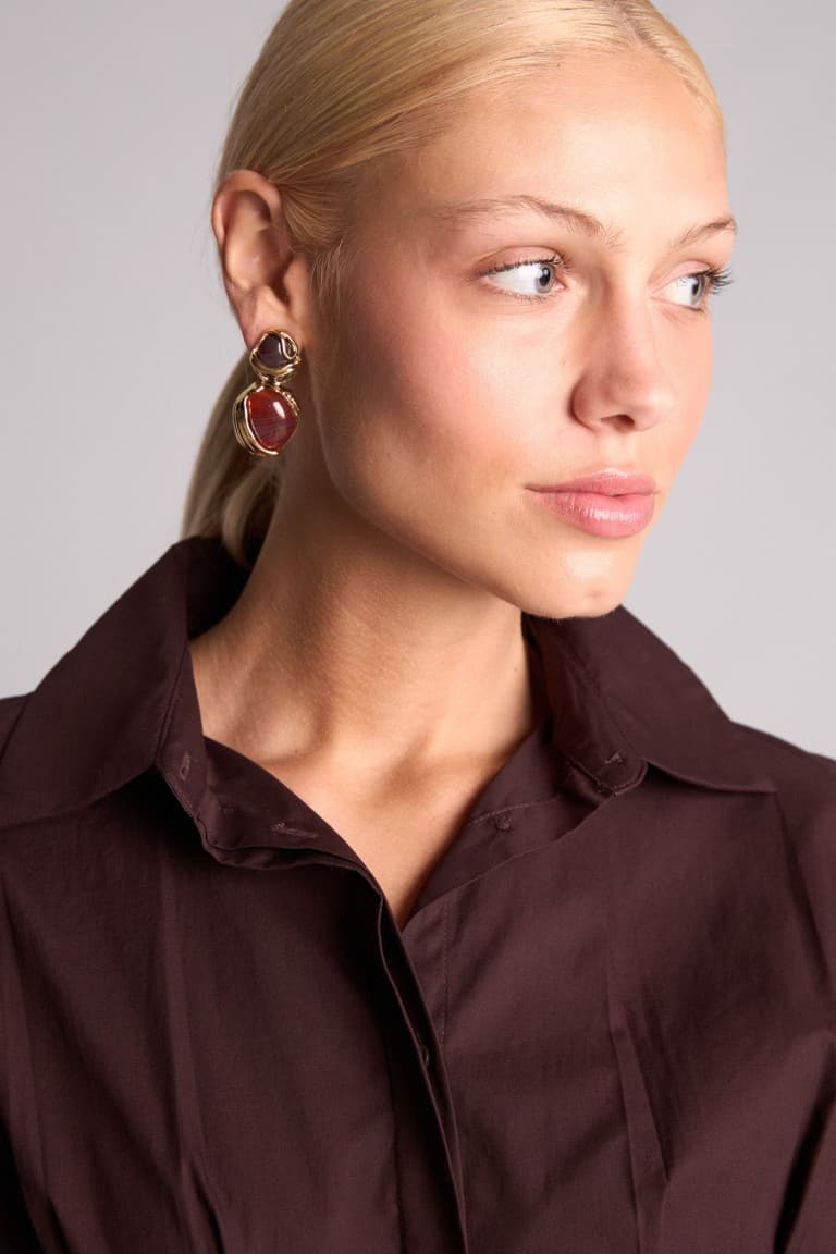 Women Stone Dangle Earrings