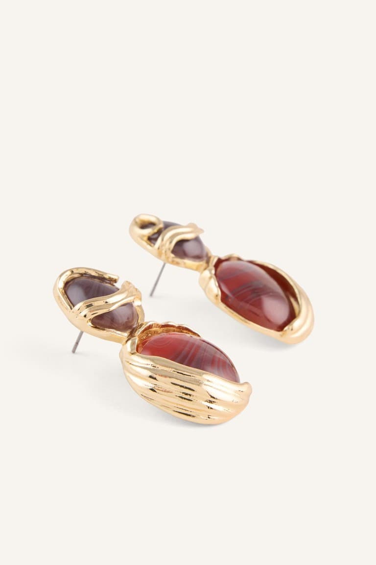 Women Stone Dangle Earrings