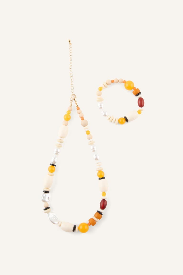 Women 2-Piece Colorful Beaded Jewelry Set Main image