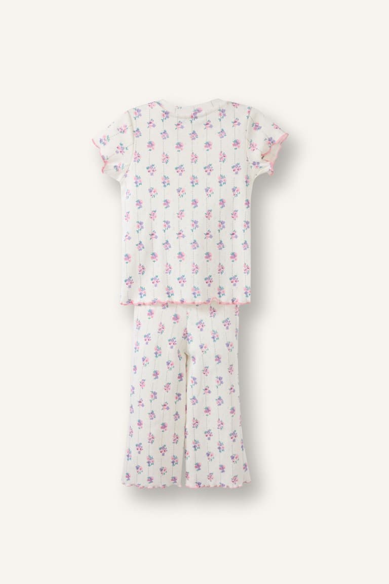 100% Cotton Dress & Suit Relax Fit Shorts T-Shirt Set 2 Pcs Girl