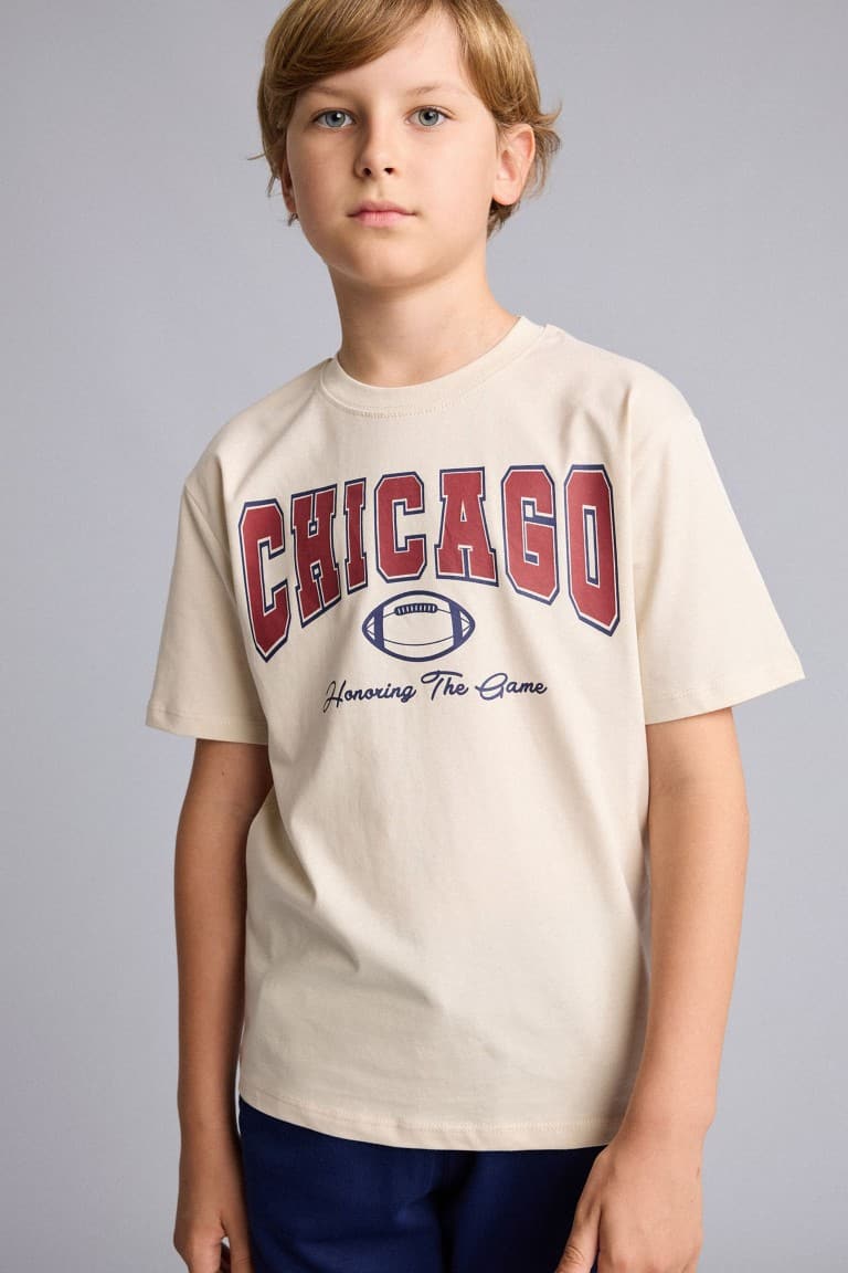 Printed T-Shirt Sweatpants 2-Pack Green Set Boys