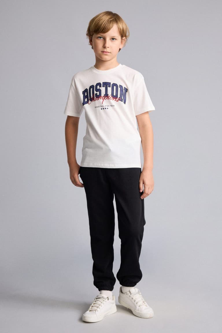 Printed T-Shirt Sweatpants 2-Pack Green Set Boys