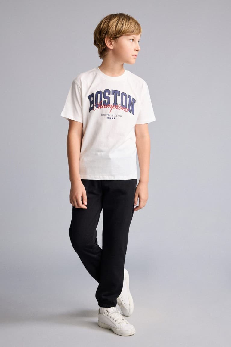 Printed T-Shirt Sweatpants 2-Pack Green Set Boys
