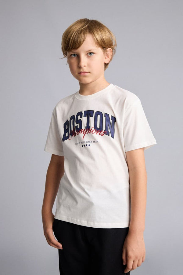 Printed T-Shirt Sweatpants 2-Pack Green Set Boys