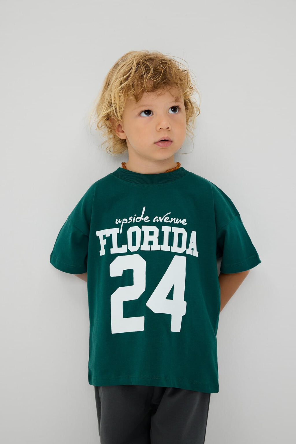 Printed T-Shirt Regular Fit Sweatpants 2 Pcs Boy