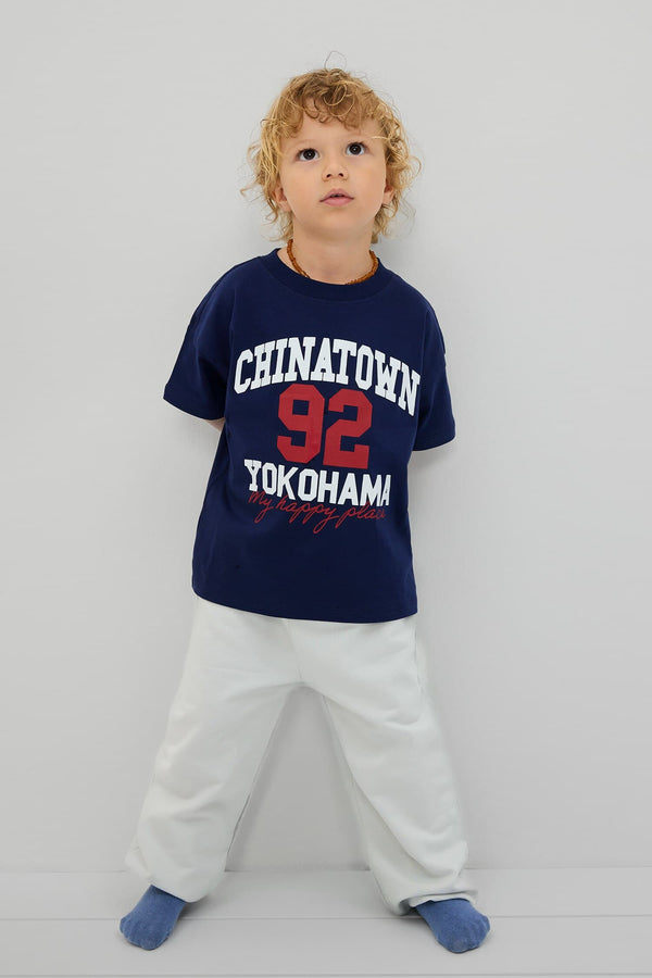 Printed T-Shirt Regular Fit Sweatpants 2 Pcs Boy