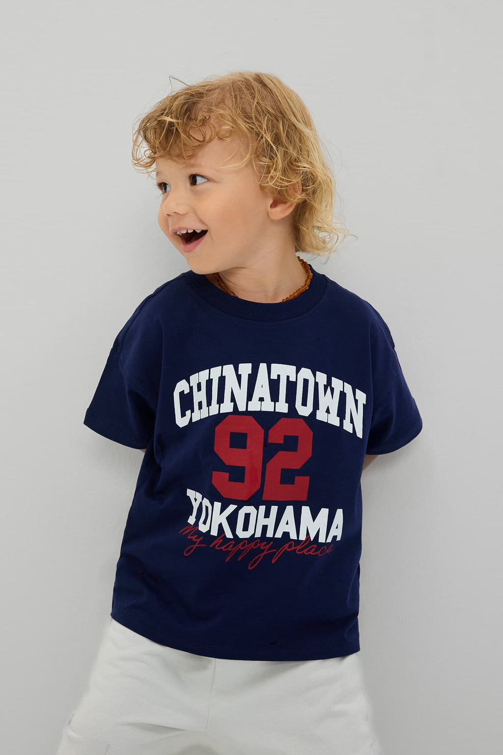Printed T-Shirt Regular Fit Sweatpants 2 Pcs Boy