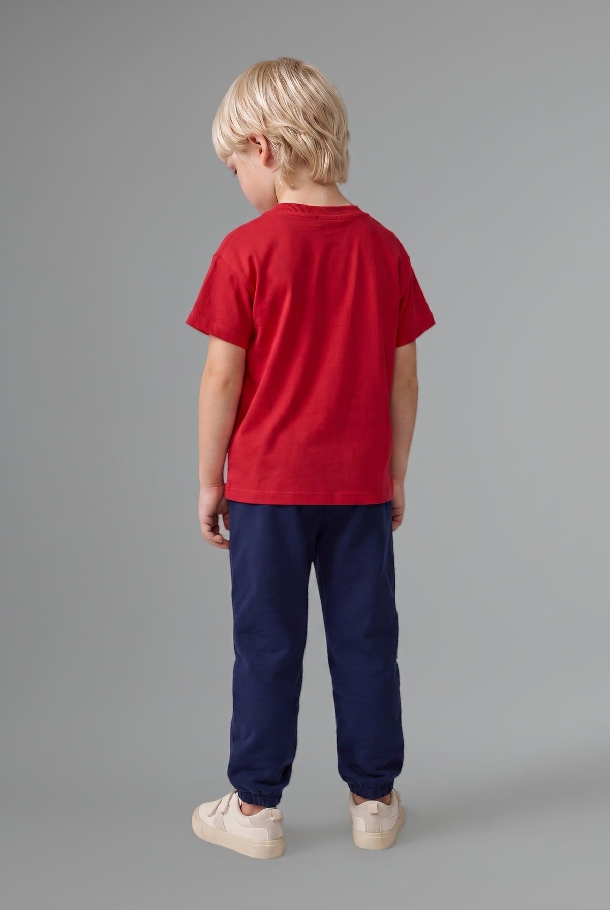 Printed T-Shirt Regular Fit Sweatpants 2 Pcs Boy