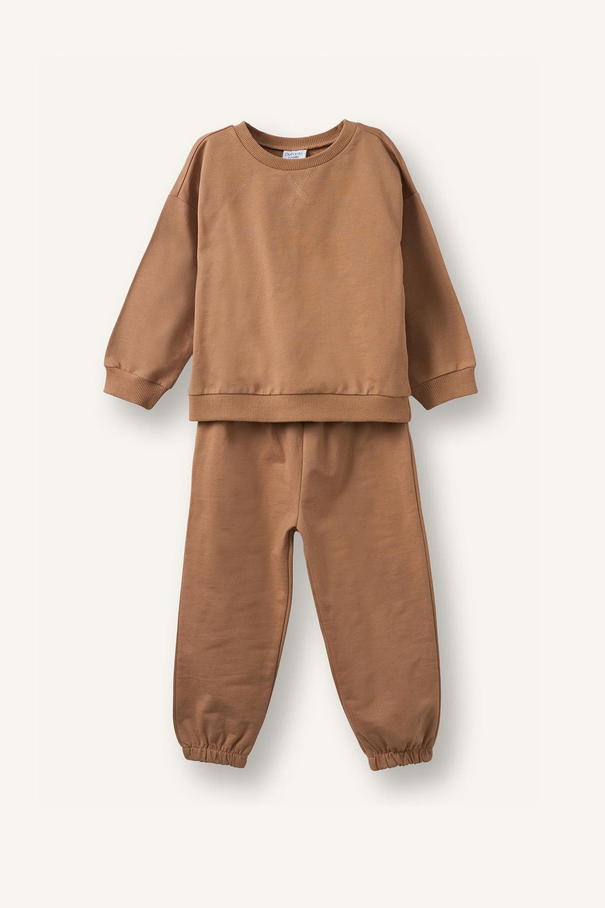 100% Cotton Long Sleeve Sweatshirt Elastic Waisted Tracksuit Bottoms 2 Pcs Set Baby Boy