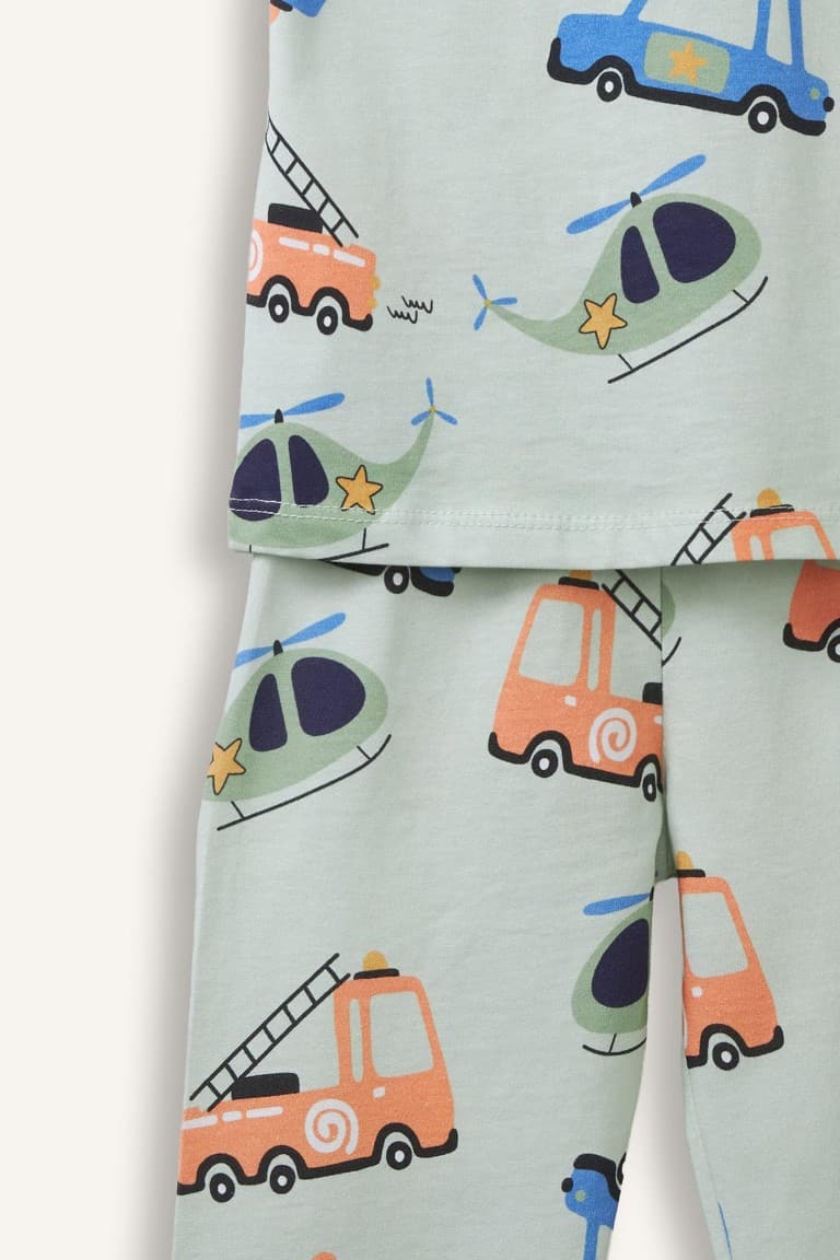 2-Piece Pajamas Mint Green Set Baby Boy