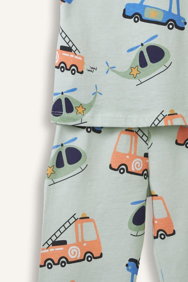 2-Piece Pajamas Mint Green Set Baby Boy