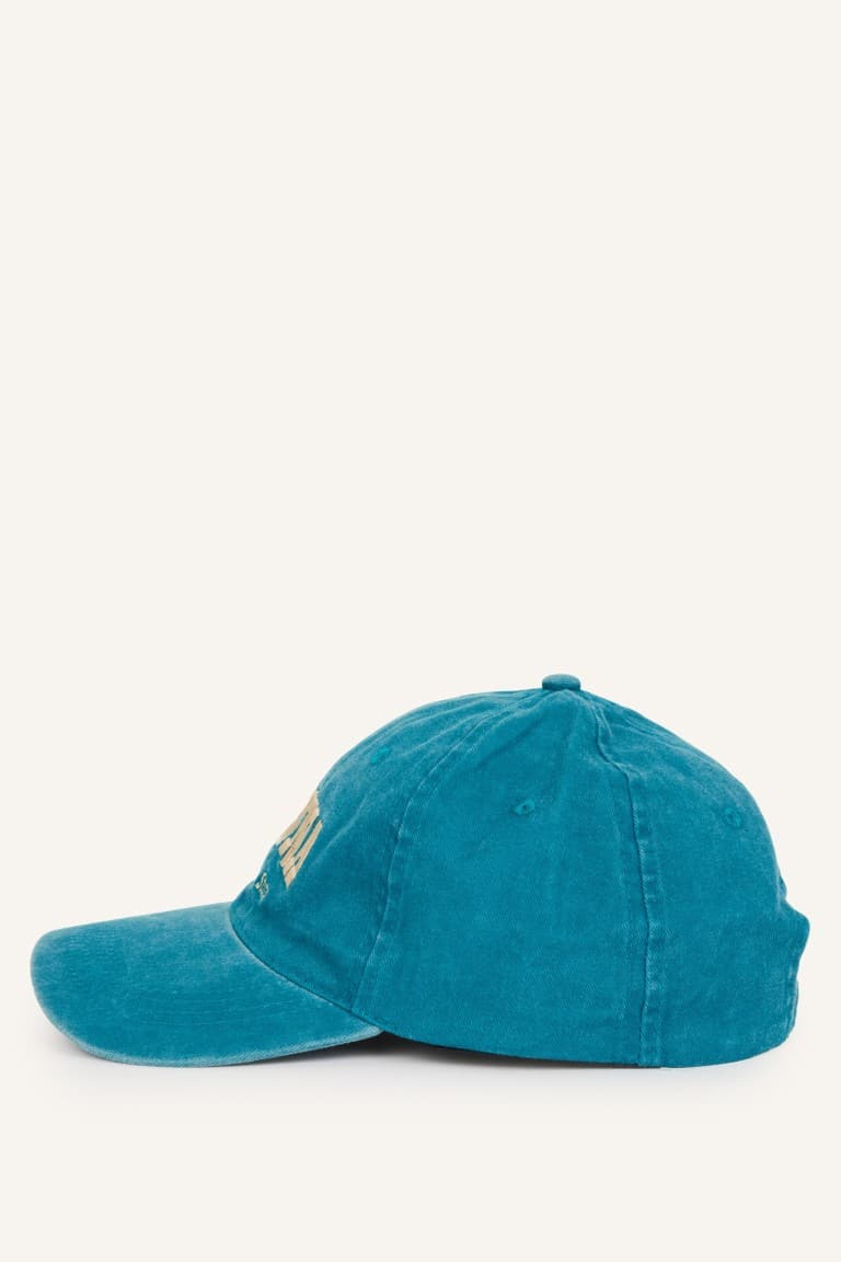 Mens Embroidered Cotton Cap Black Hat