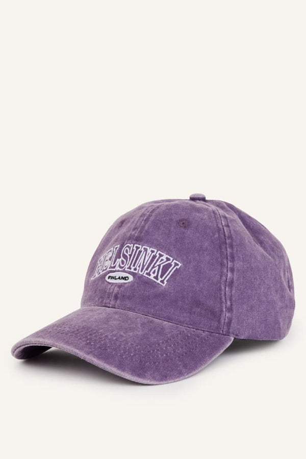 Mens Embroidered Cotton Cap Black Hat