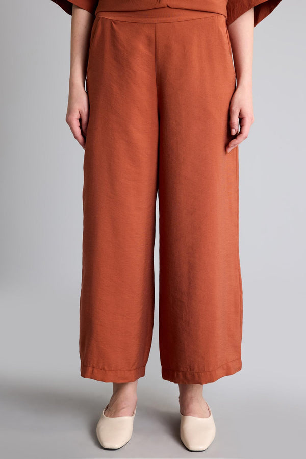 Regular Fit Standard Leg Modal Orange Trousers