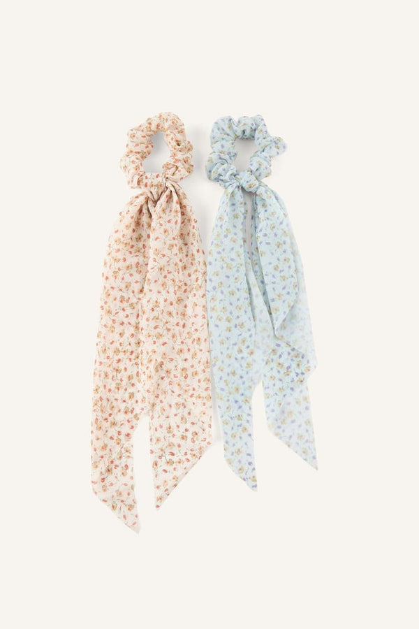 Women 2-Pack Floral Elastic Buckle