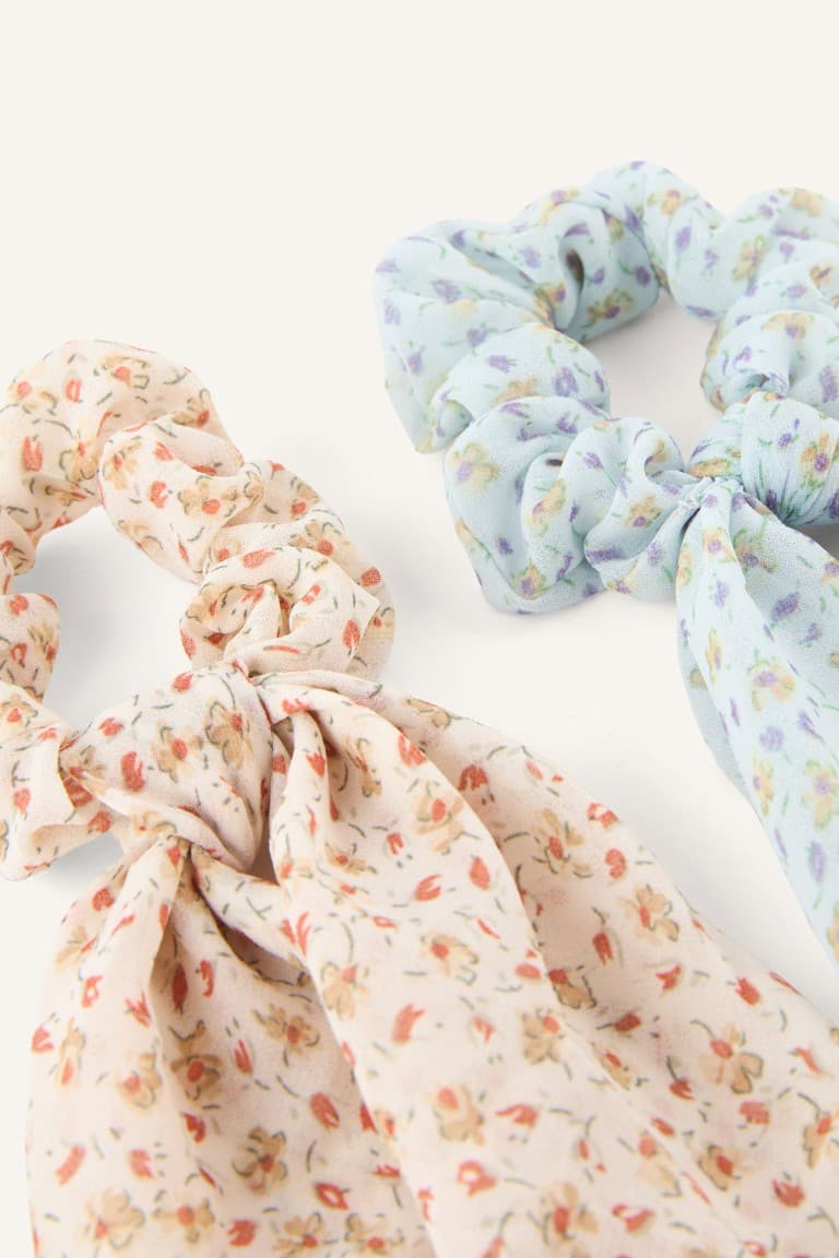 Women 2-Pack Floral Elastic Buckle
