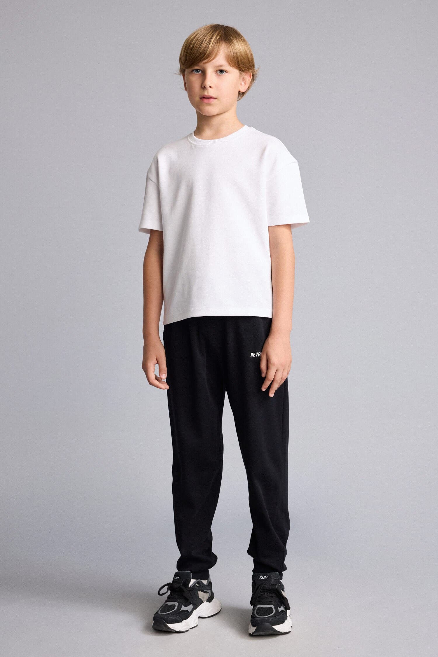 100% Cotton Printed Overless Anthracite Trousers Boy Secondary image
