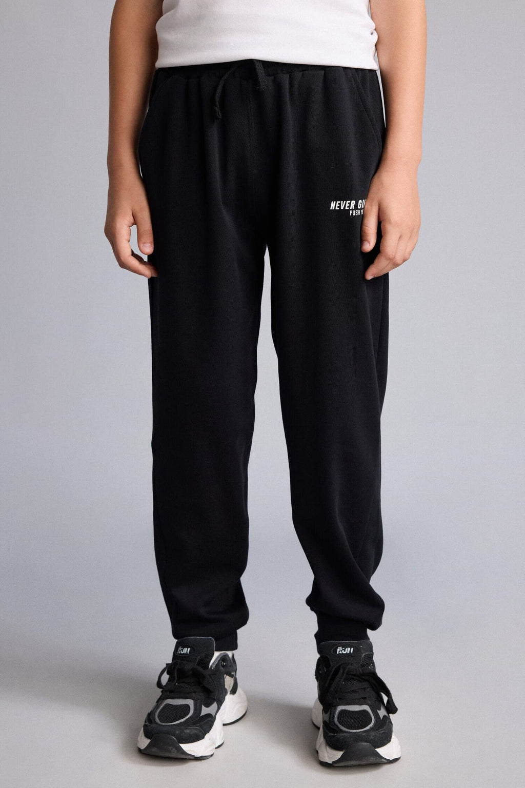100% Cotton Printed Overless Anthracite Trousers Boy