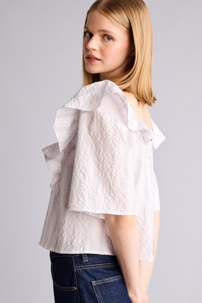 Regular Fit Short Sleeve Blouse Main image