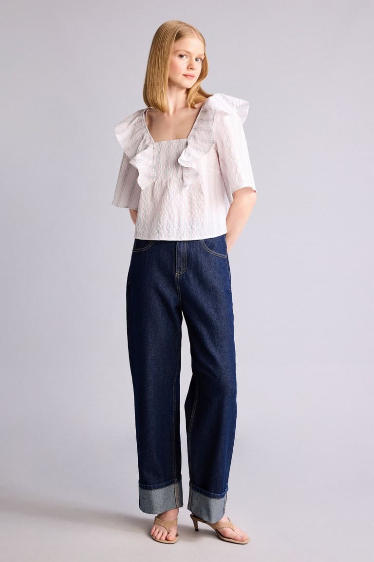 Regular Fit Short Sleeve Blouse Secondary image