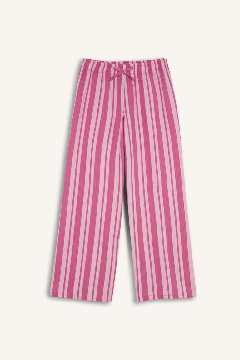 Wide Leg Striped Pants Girl