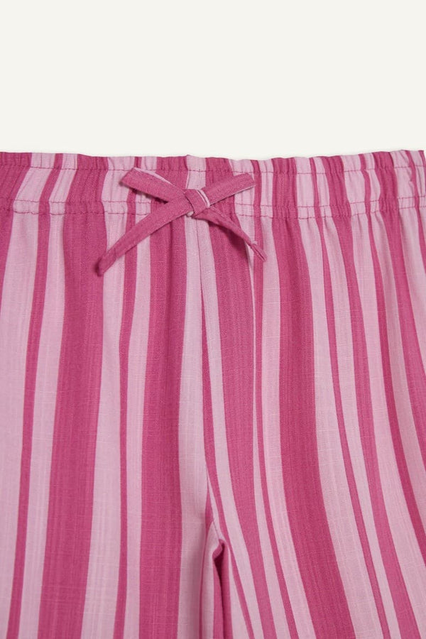 Wide Leg Striped Pants Girl