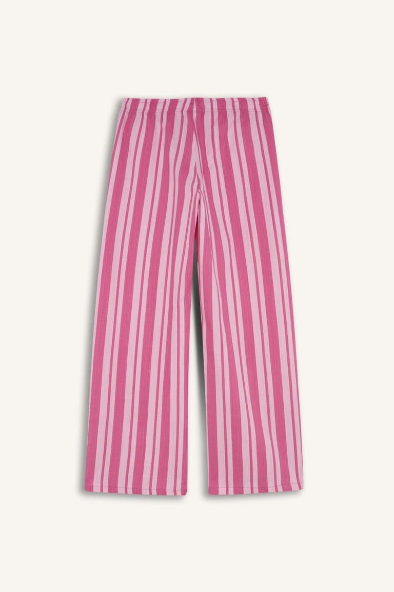 Wide Leg Striped Pants Girl