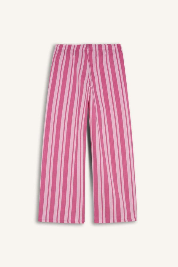 Wide Leg Striped Pants Girl