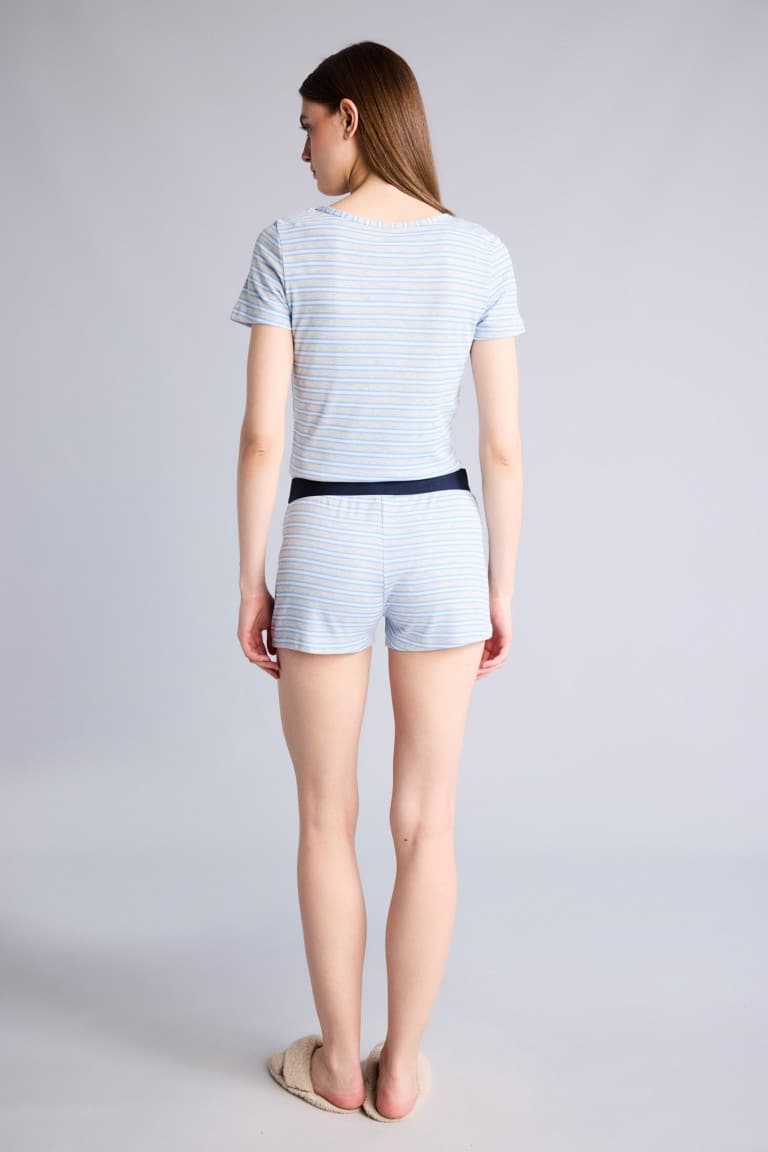 Regular Rib 2 Pieces Shorts Set