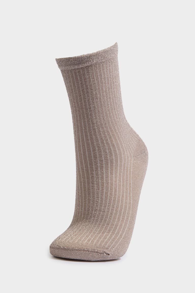 Women Glitter 2-Pack Cotton Long Socks