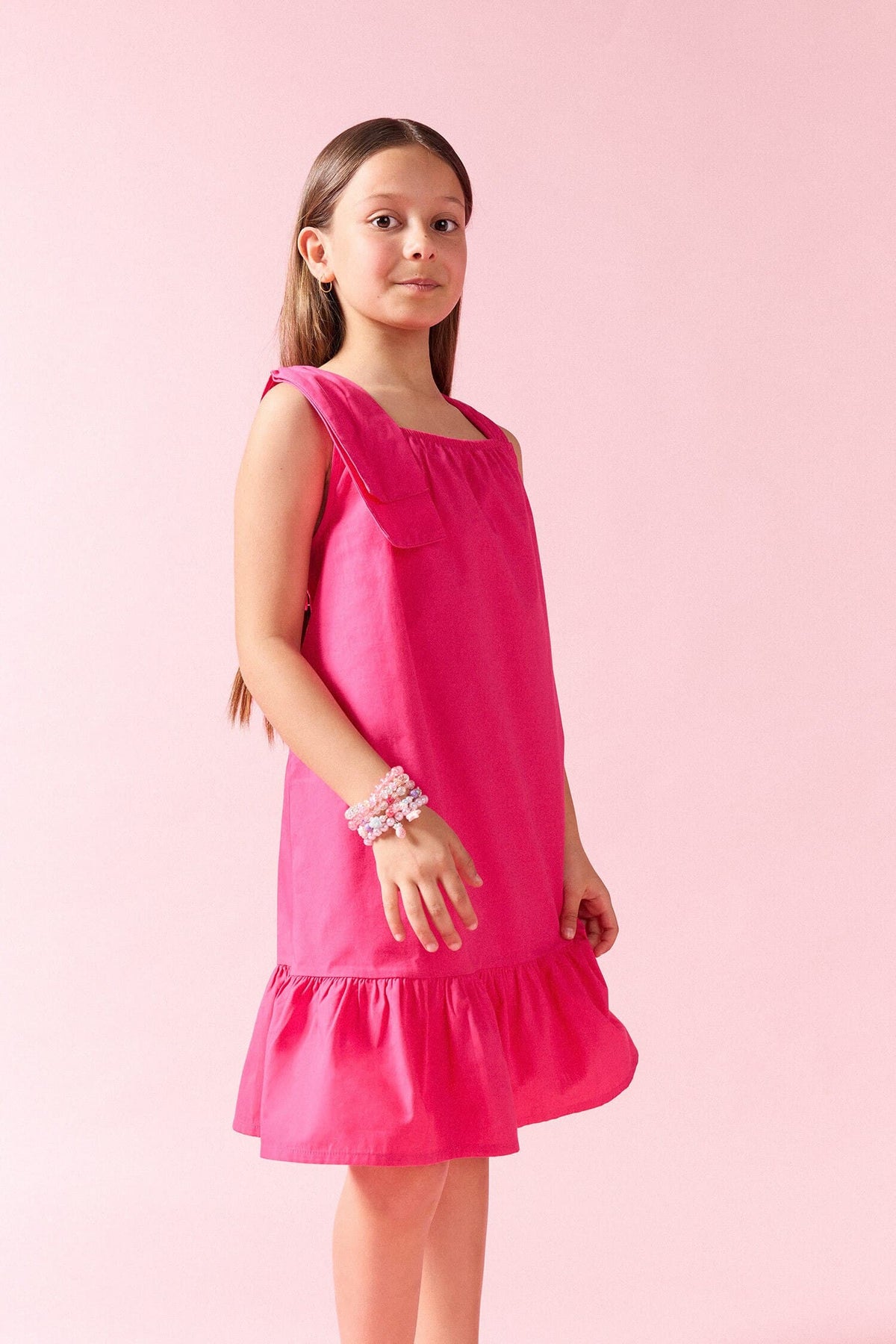100% Cotton Sleeveless Dress Girls