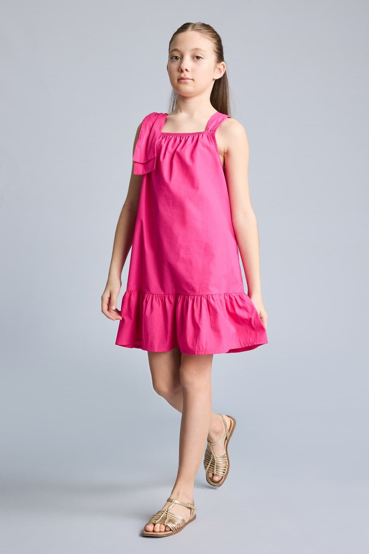 100% Cotton Sleeveless Dress Girls