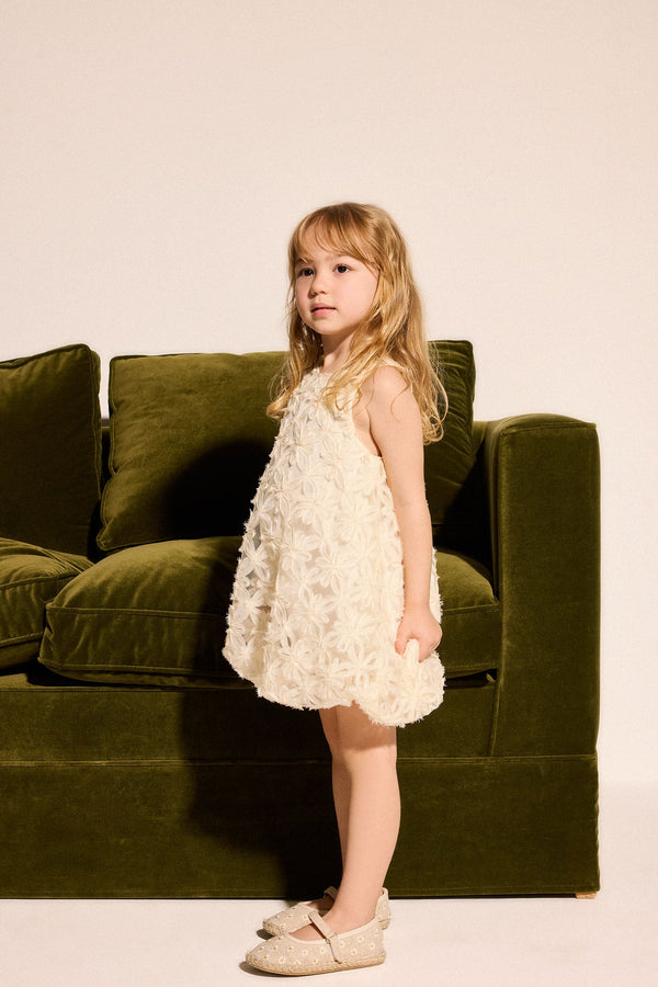 Floral Sleeveless Lace Dress Baby Girl