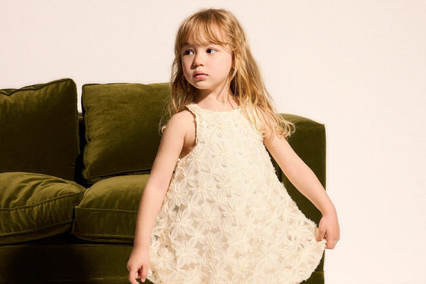 Floral Sleeveless Lace Dress Baby Girl