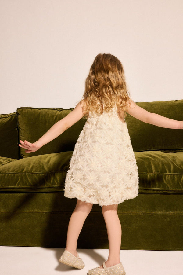 Floral Sleeveless Lace Dress Baby Girl