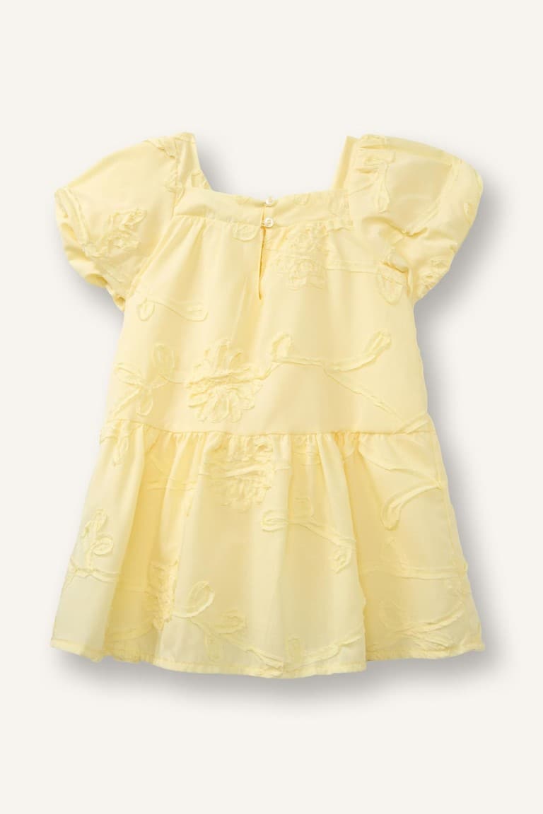 Floral Short Sleeve Lace Dress Baby Girl