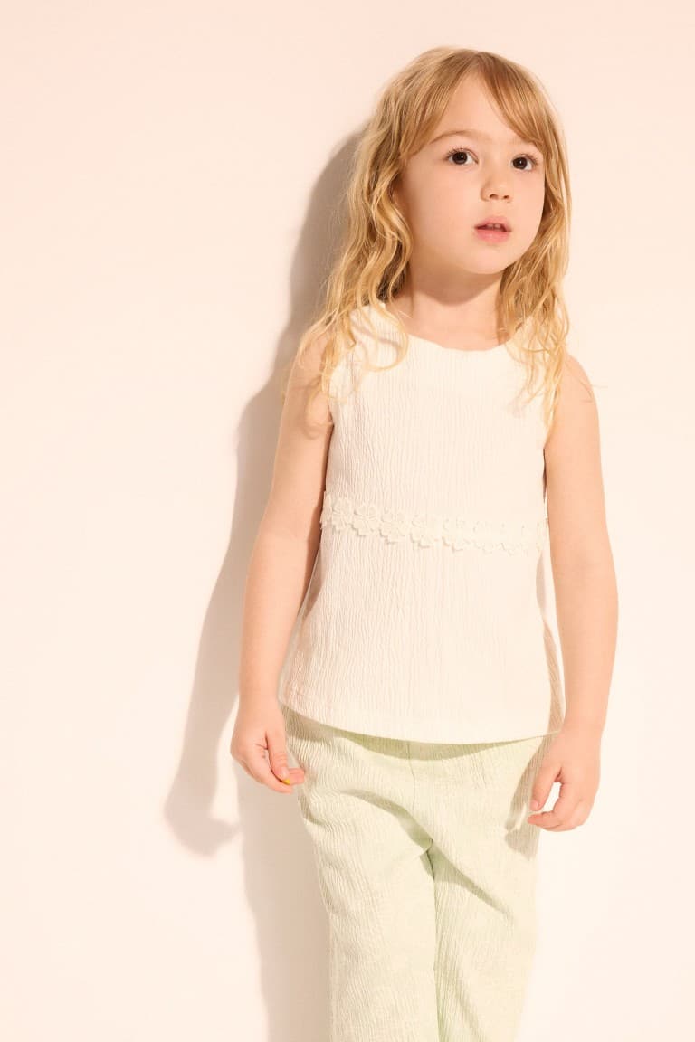 Crew Neck Undershirt Baby Girl