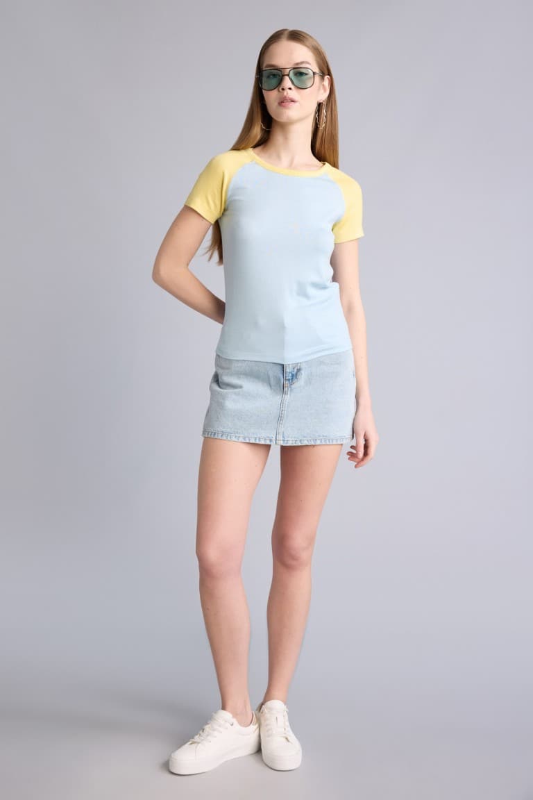 Fitted Viscose T-Shirt