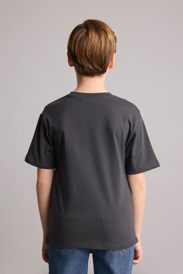100% Cotton New Regular Crew Neck Printed Short Sleeve T-Shirt Boy