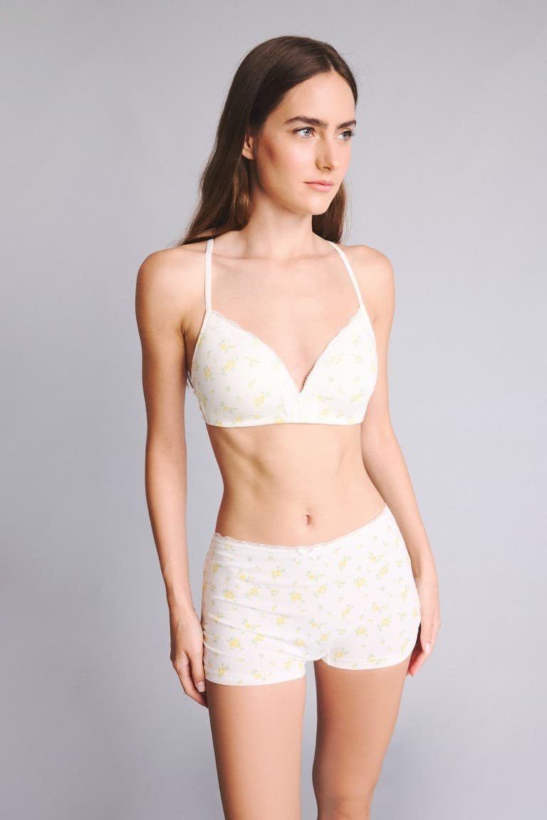 Floral Lace Detailed Combed Boxer Main image