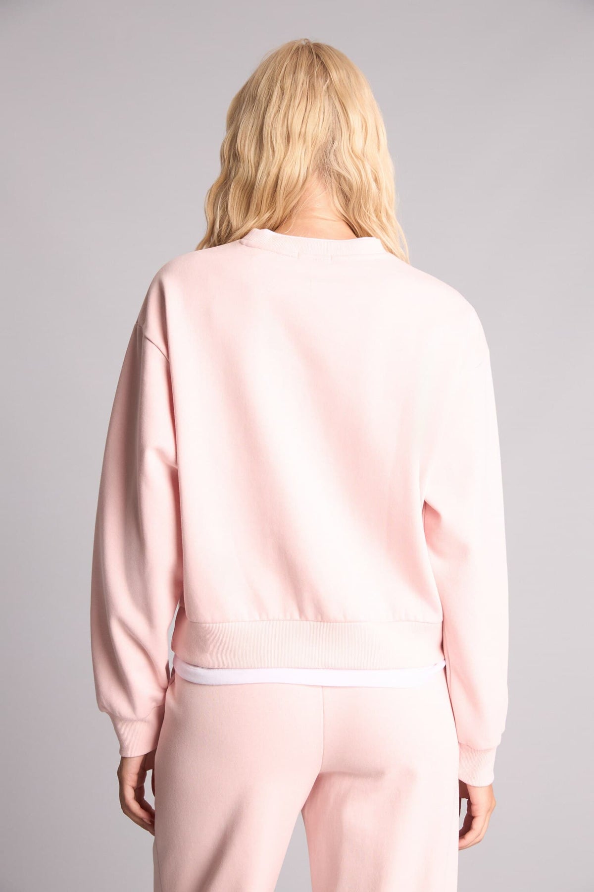 Relax Fit Basic Plain Thick Sweatshirt Fabric Sweatshirt